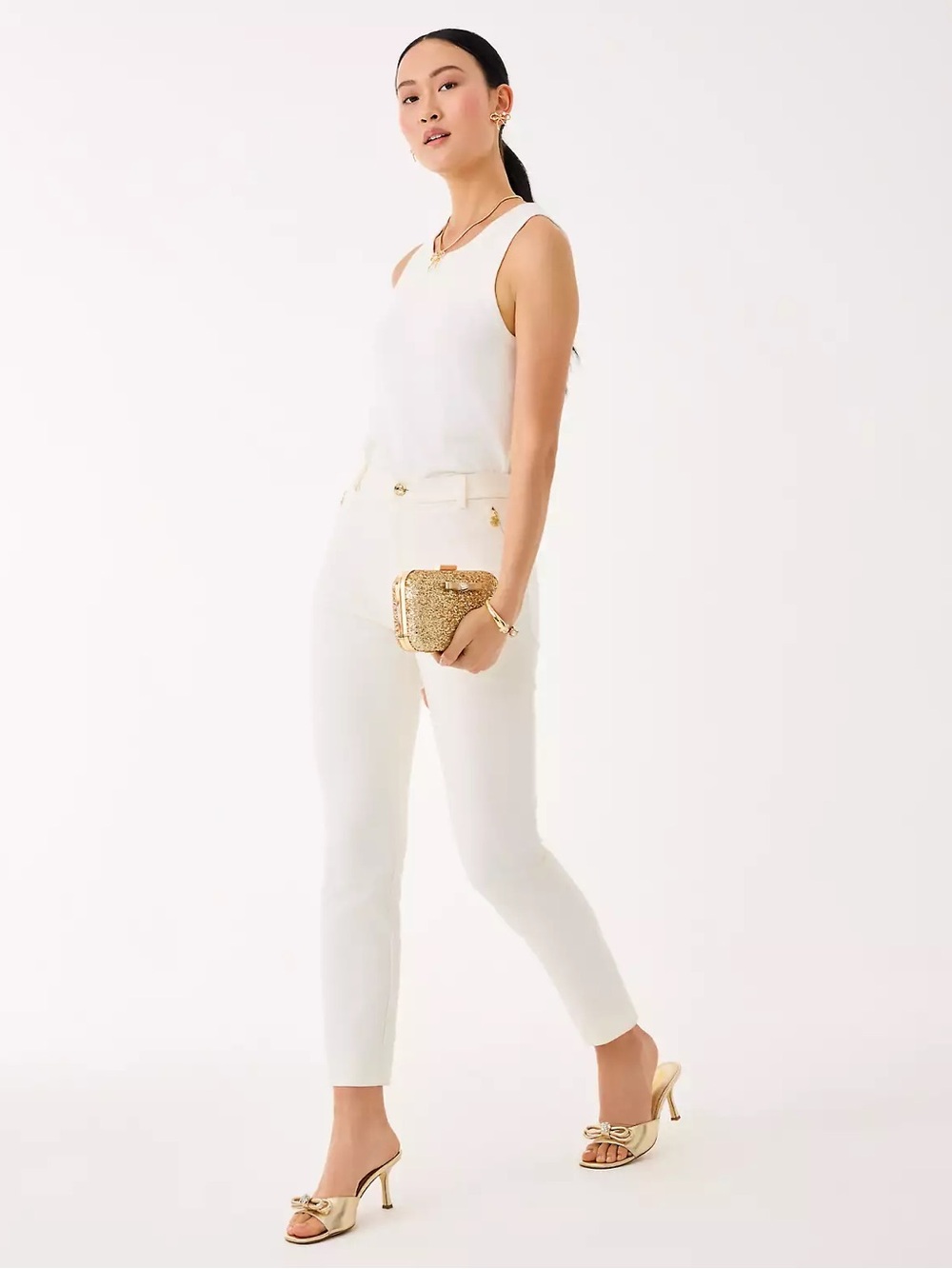 NWT Lilly Pulitzer Ana 29” ankle pant in Coconut sz 16